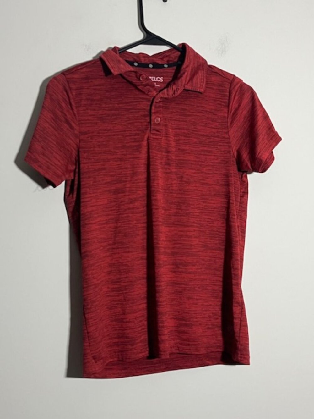 Zelos Red Polo Shirt Size Youth Large